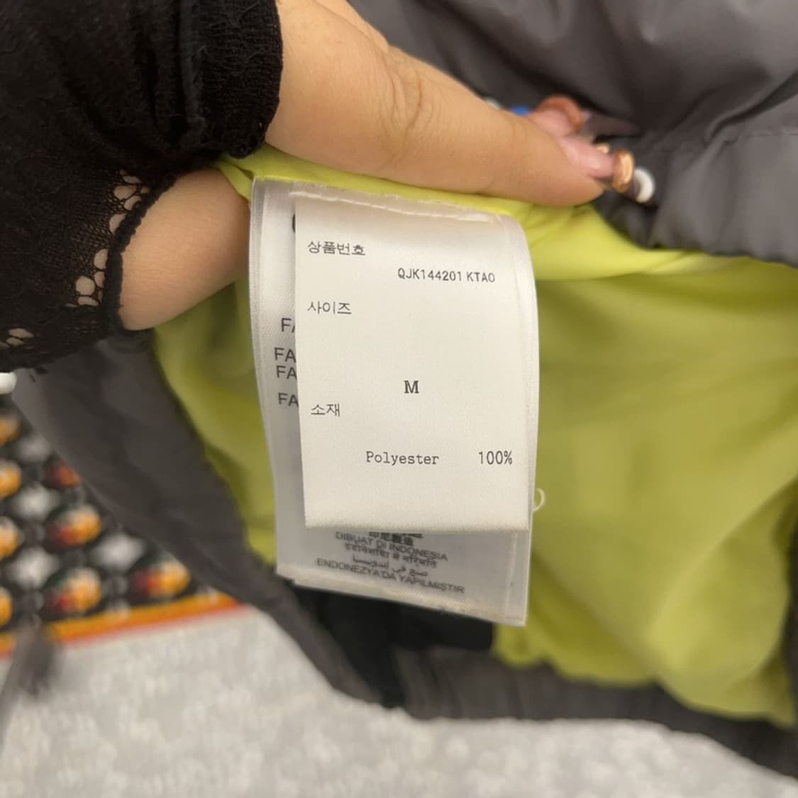 퀵실버 올드스쿨 빈티지 캐주얼 다운 숏 패딩 M C07612 상품이미지6