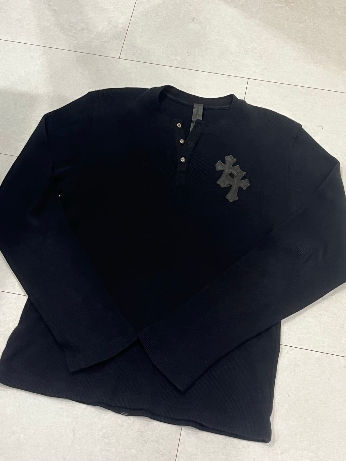 크롬하츠 레더패치 니트 상품이미지1