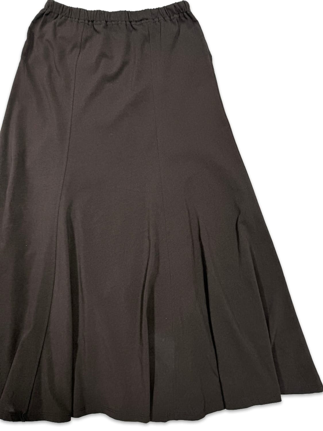 빈티지 브라운 플레어 롱 스커트 상품이미지2
