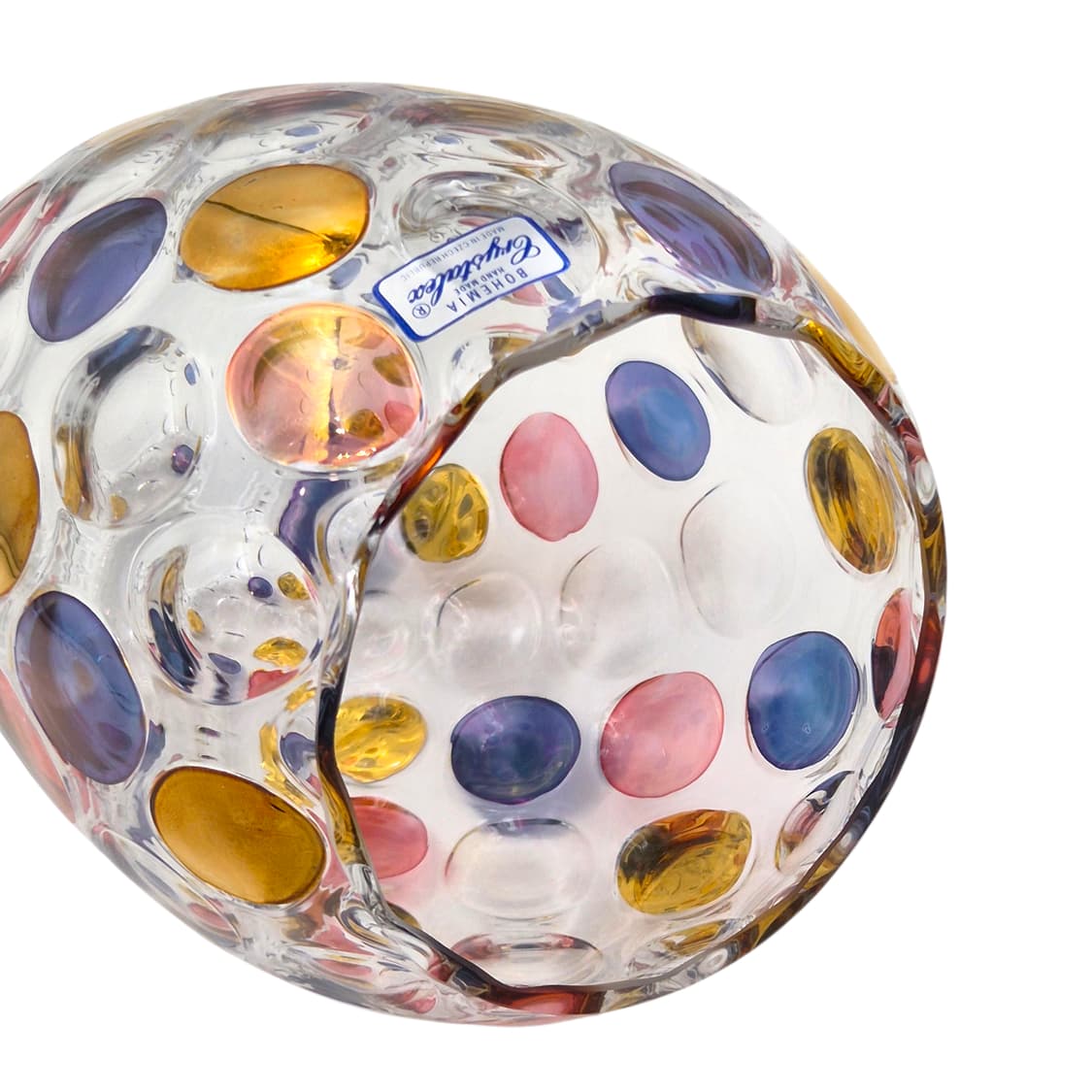 90s 체코 보헤미아 물방울 리드 크리스탈 꽃병 상품이미지6