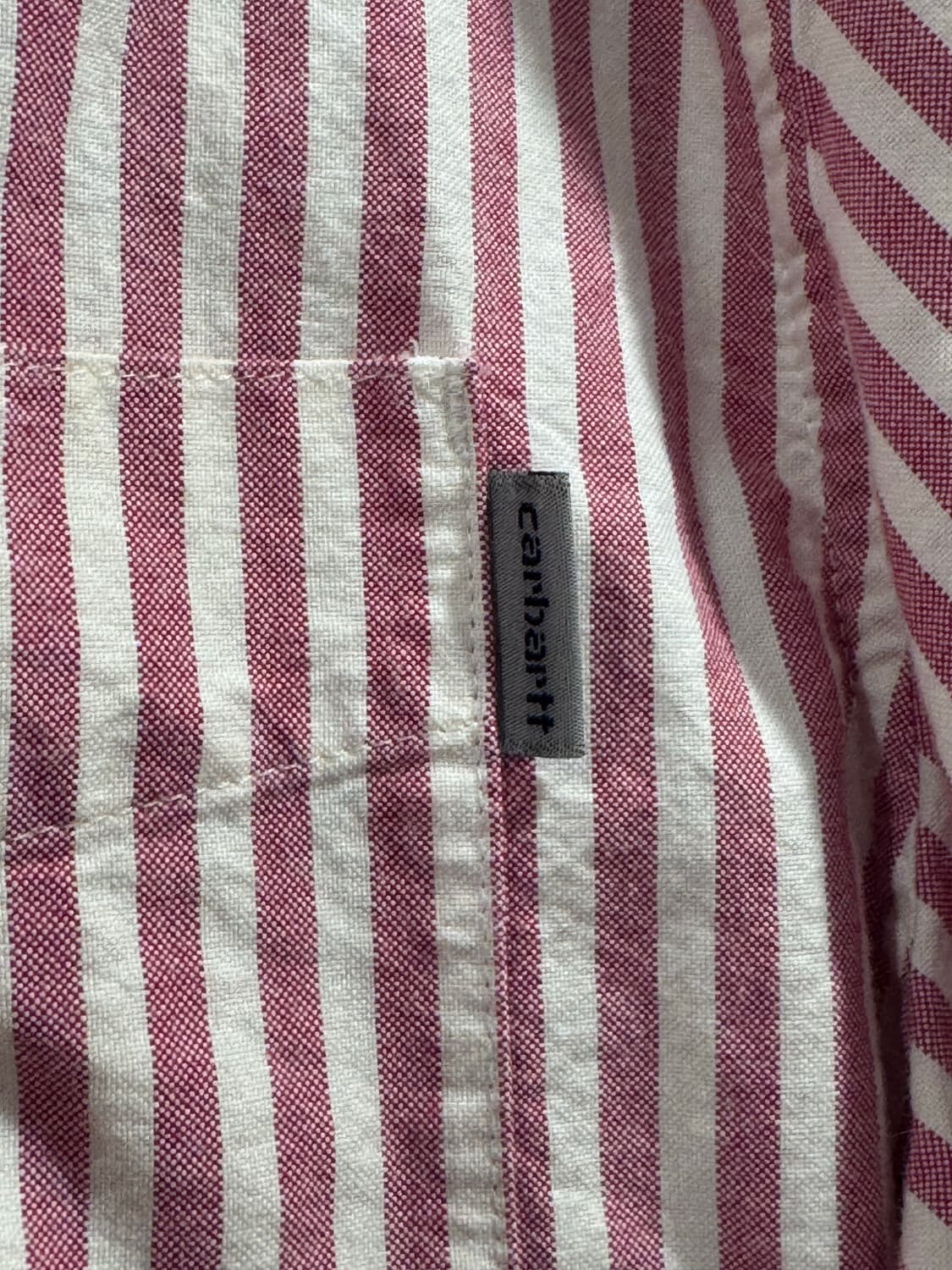 칼하트 wip 스트라이프 반팔 셔츠 상품이미지3