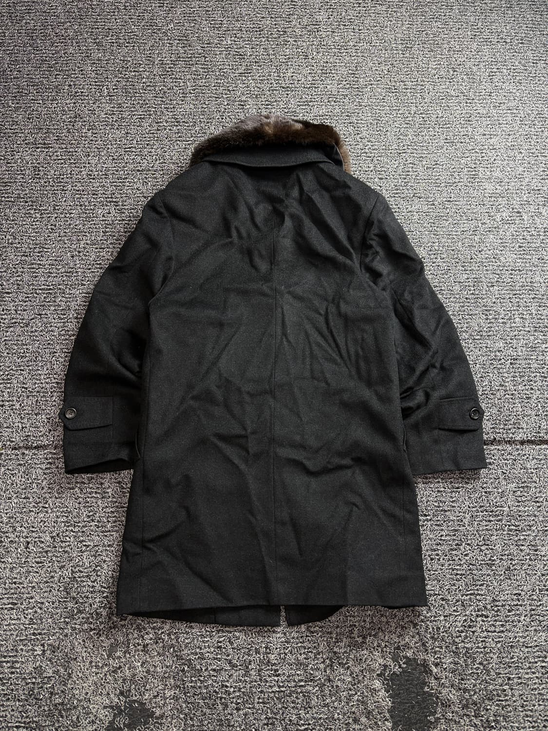 YSL 입생로랑 캐시미어 퍼 발마칸 코트 3092 상품이미지4