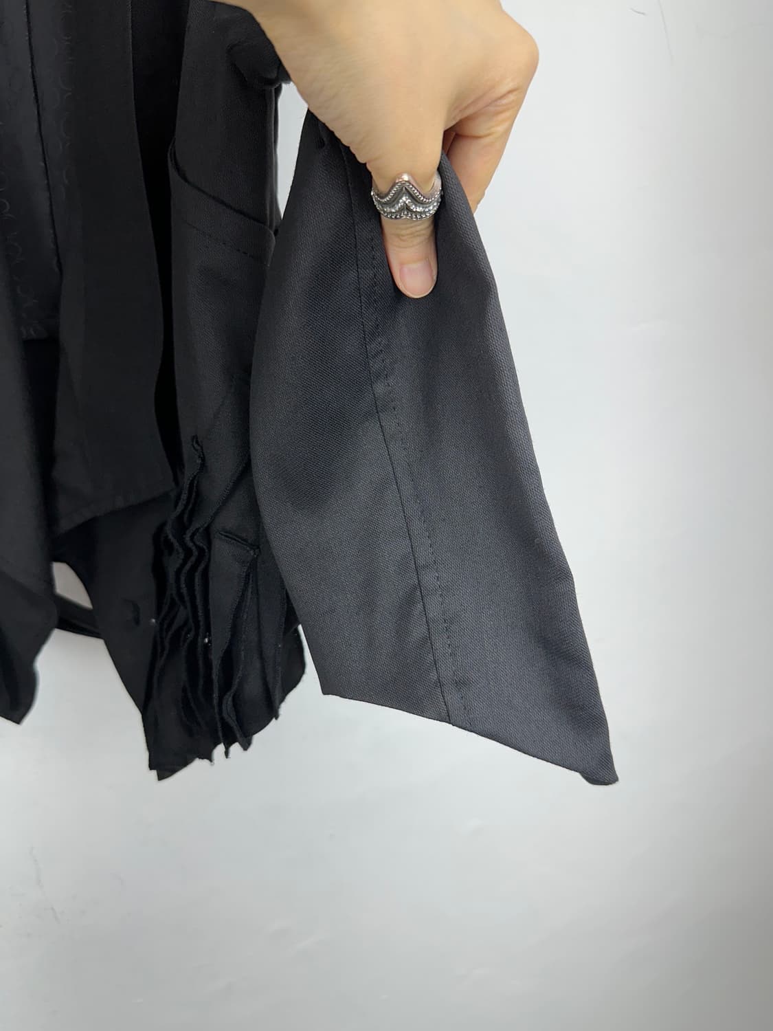 Doho Asymmetric Draped Ruffle Jacket  Do 상품이미지6
