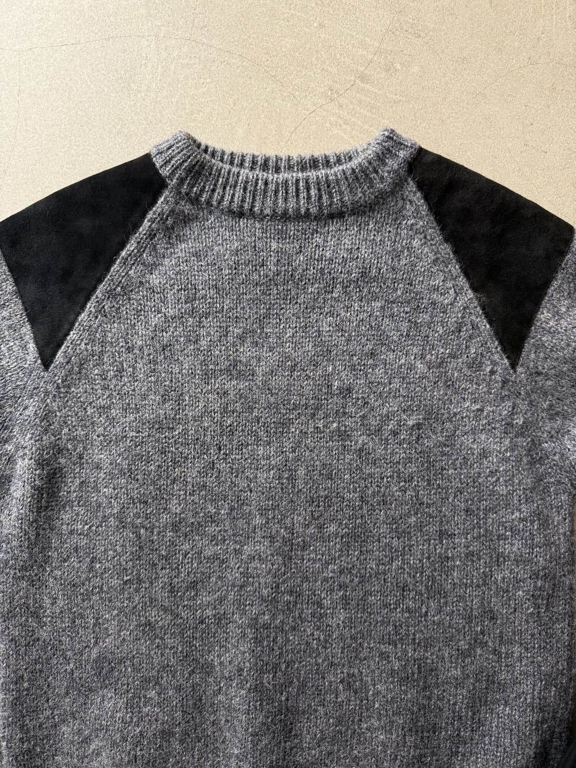 Beams Elbow Patch Wool Knit 상품이미지4