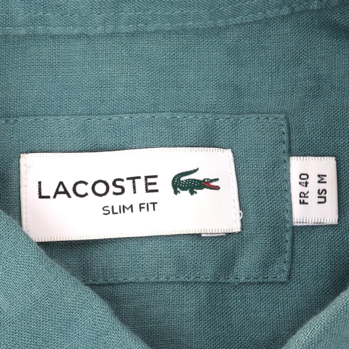 Lacoste 라코스테 린넨 민트그린 셔츠 상품이미지8
