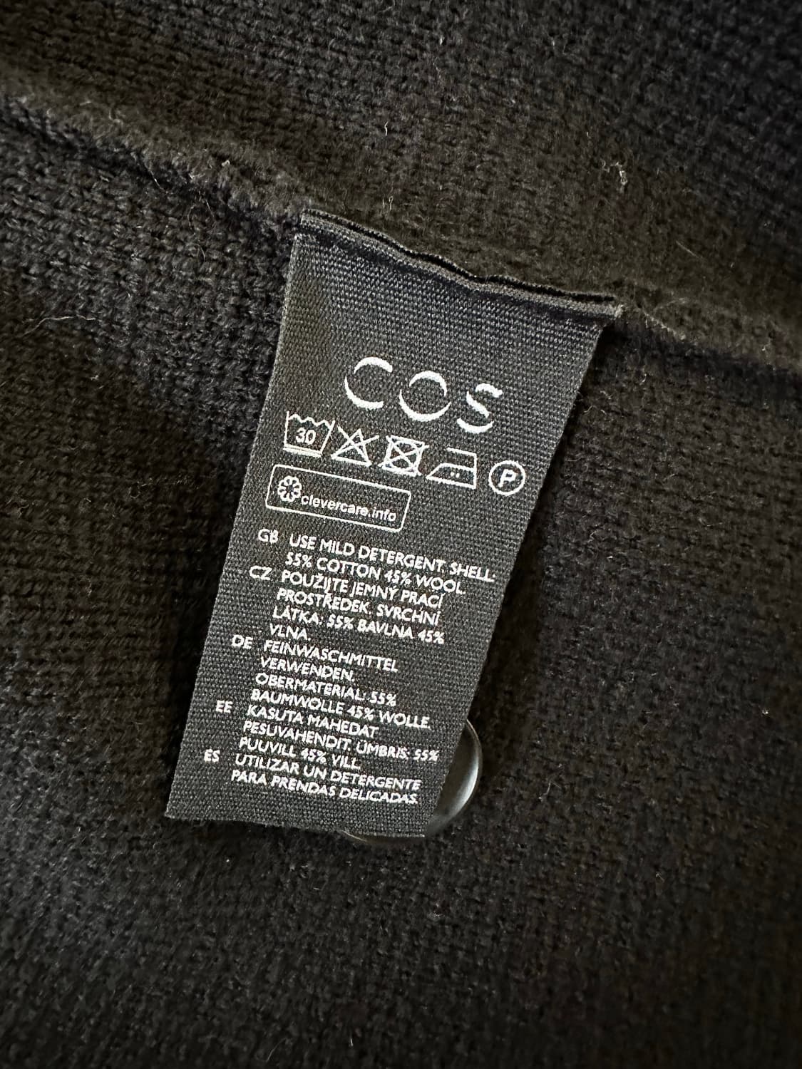 코스 블랙 가디건(s,100) 상품이미지4