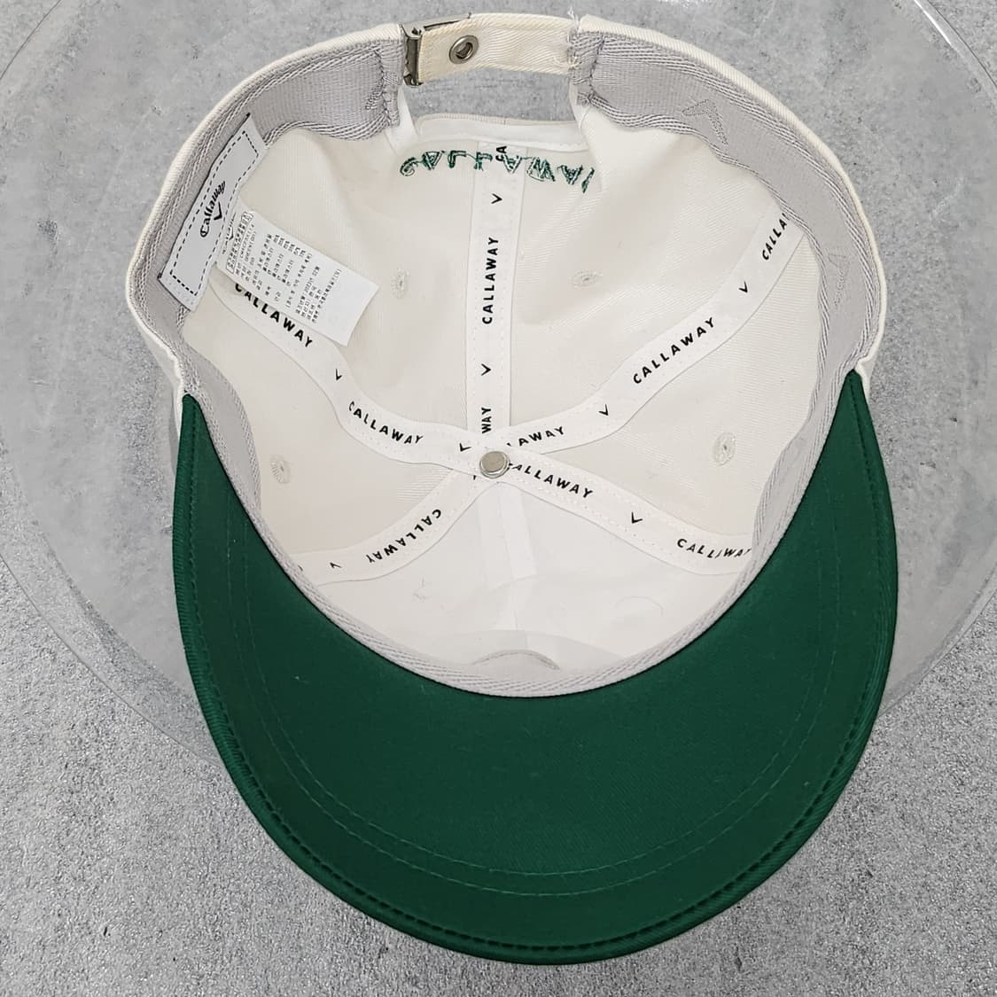 캘러웨이 정품 투톤 골프모자 58cm 그린 상품이미지8