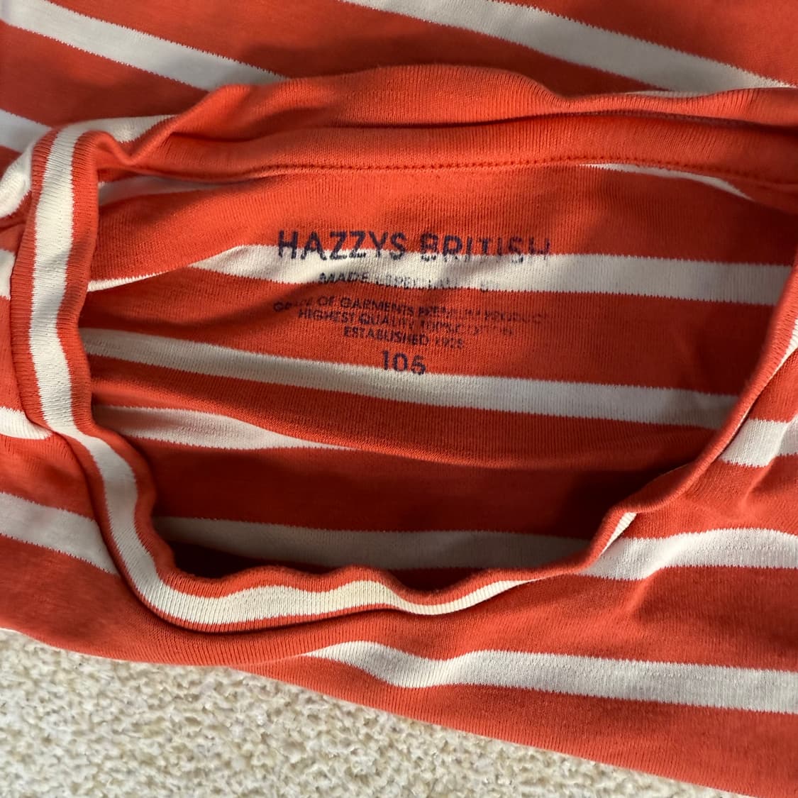 [105] 헤지스 오렌지 스프라이트 긴팔 티셔츠 0108T1 상품이미지3