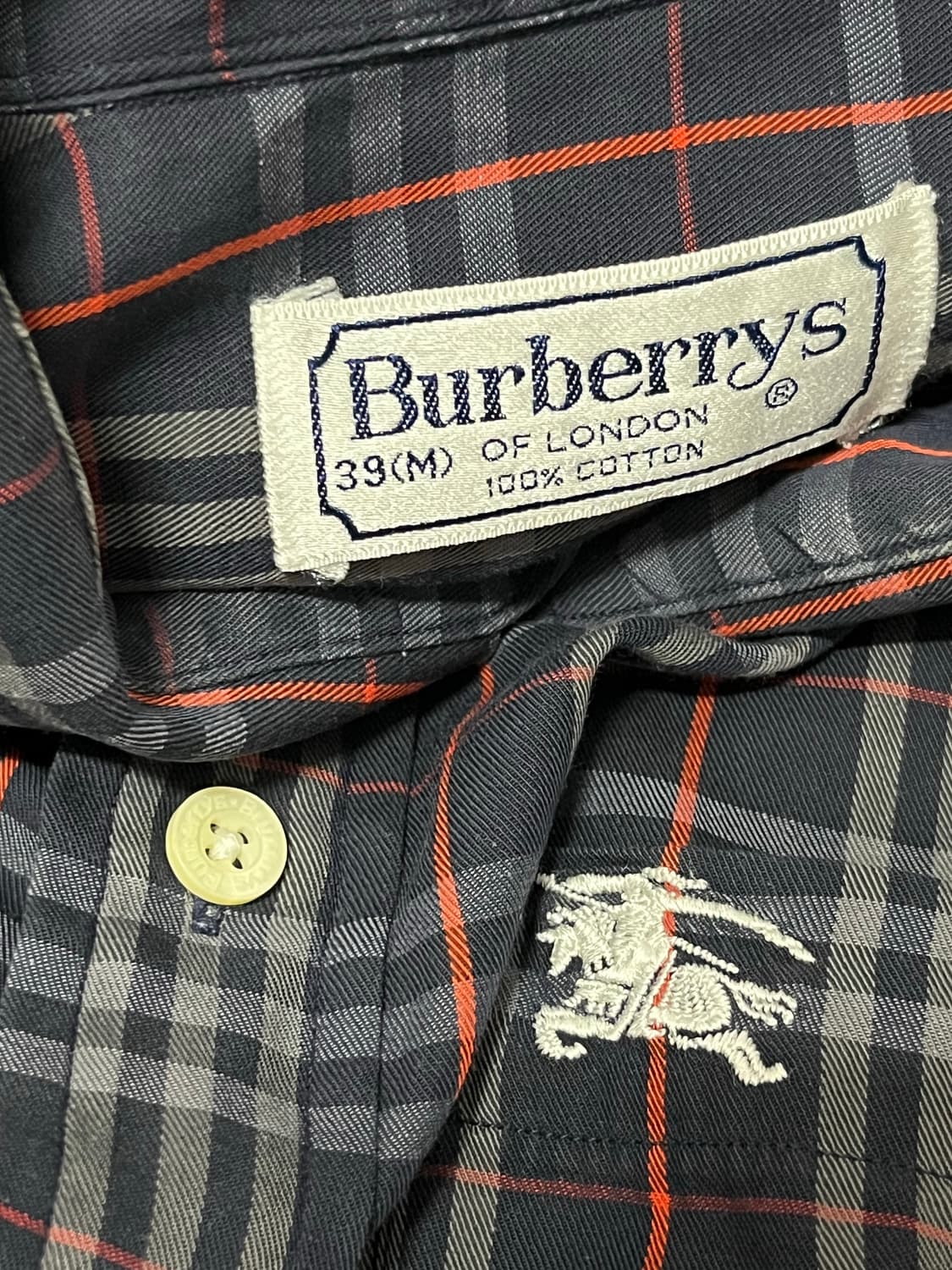 버버리 체크 셔츠 39(M) 95 상품이미지2