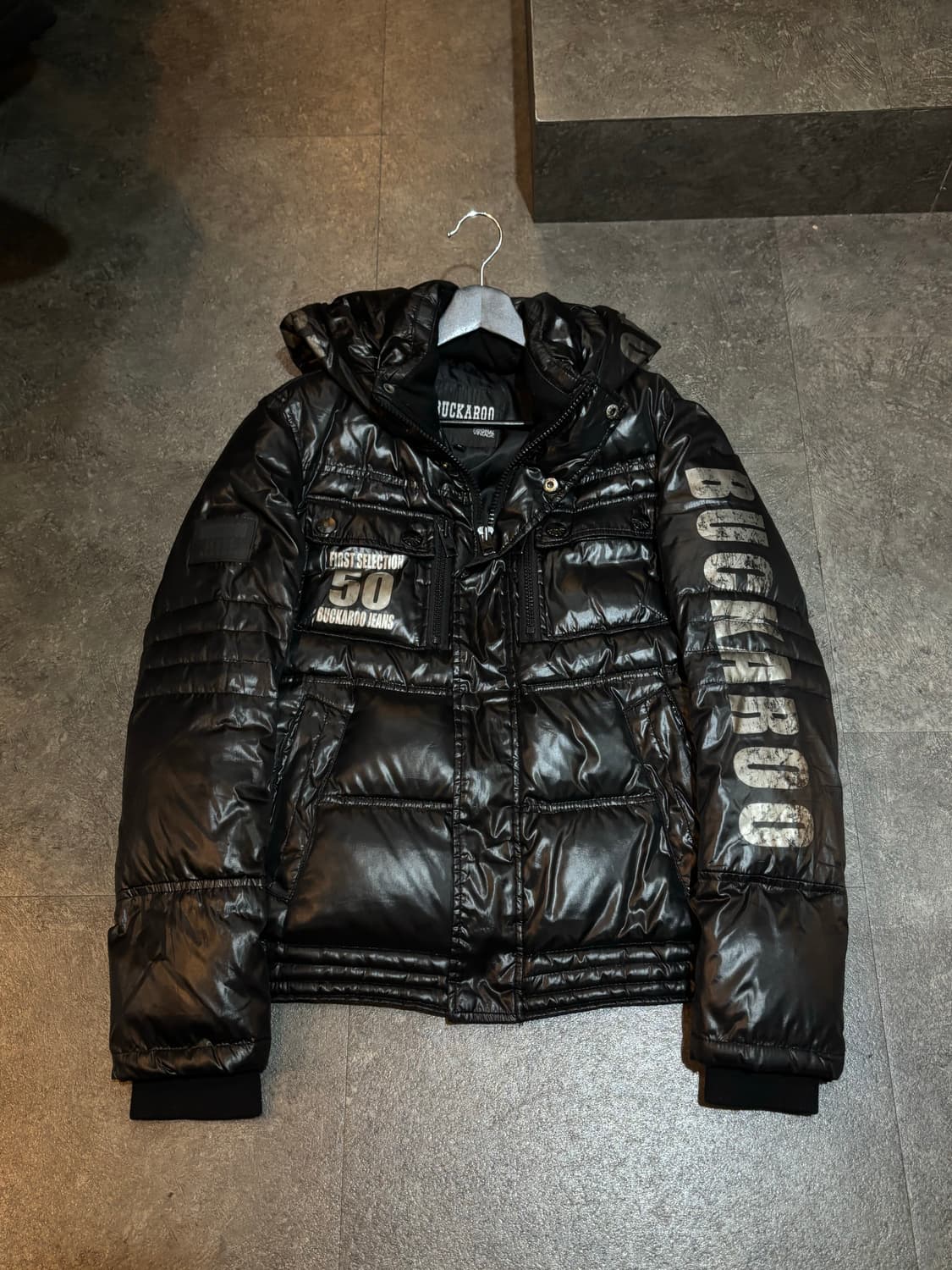 버커루 숏패딩 블랙 L사이즈 상품이미지2