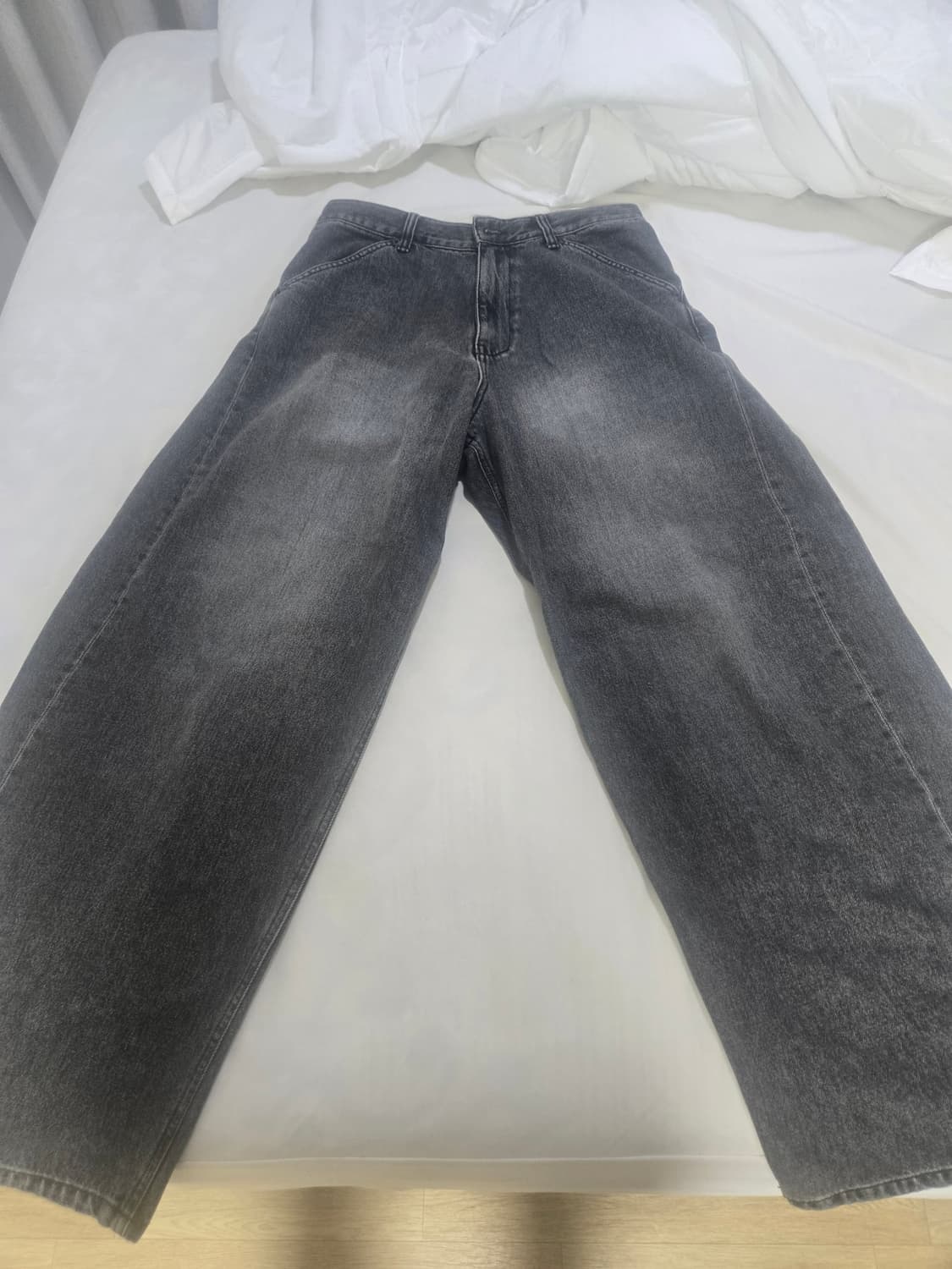 급처)해칭룸 와이드커브진 블랙블루 일괄 상품이미지3