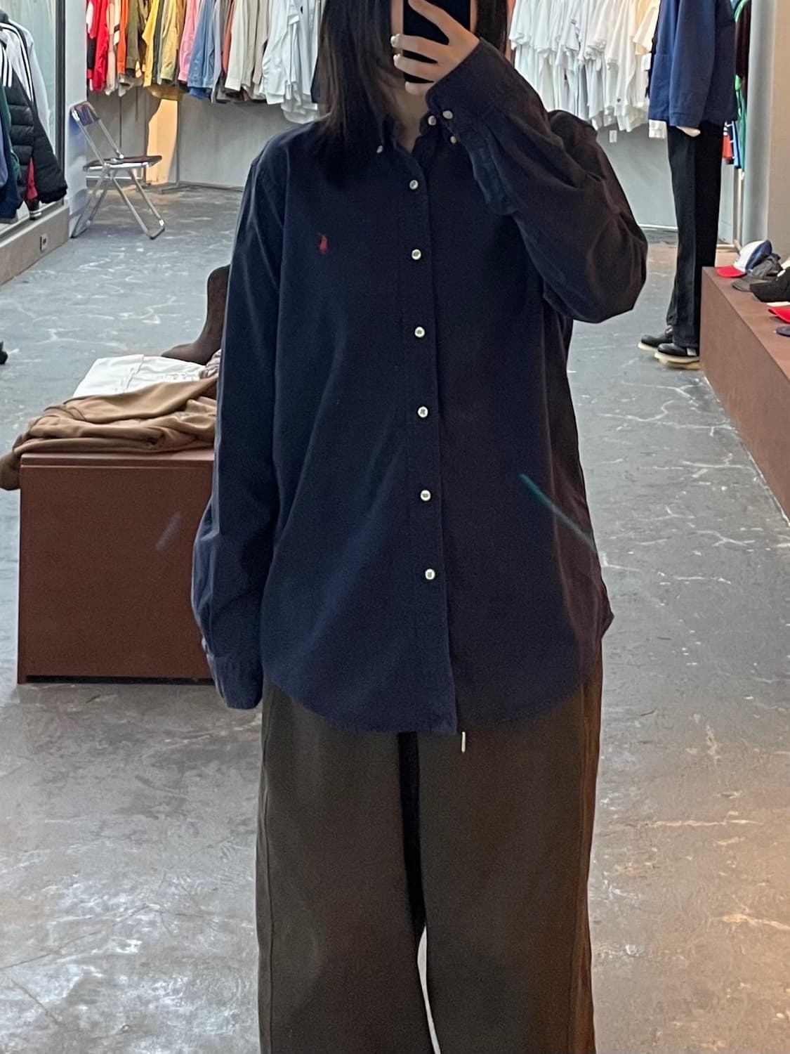 폴로 랄프로렌 다크 네이비 셔츠 H1336 상품이미지1