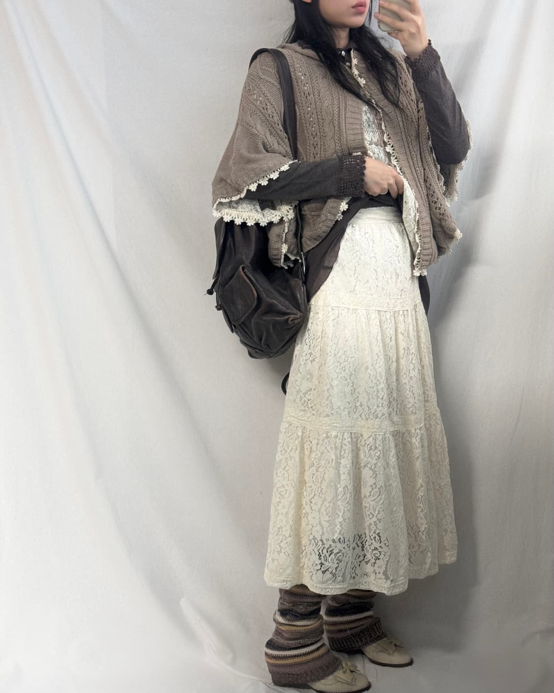 (미사용) 레이스 롱 스커트 상품이미지1