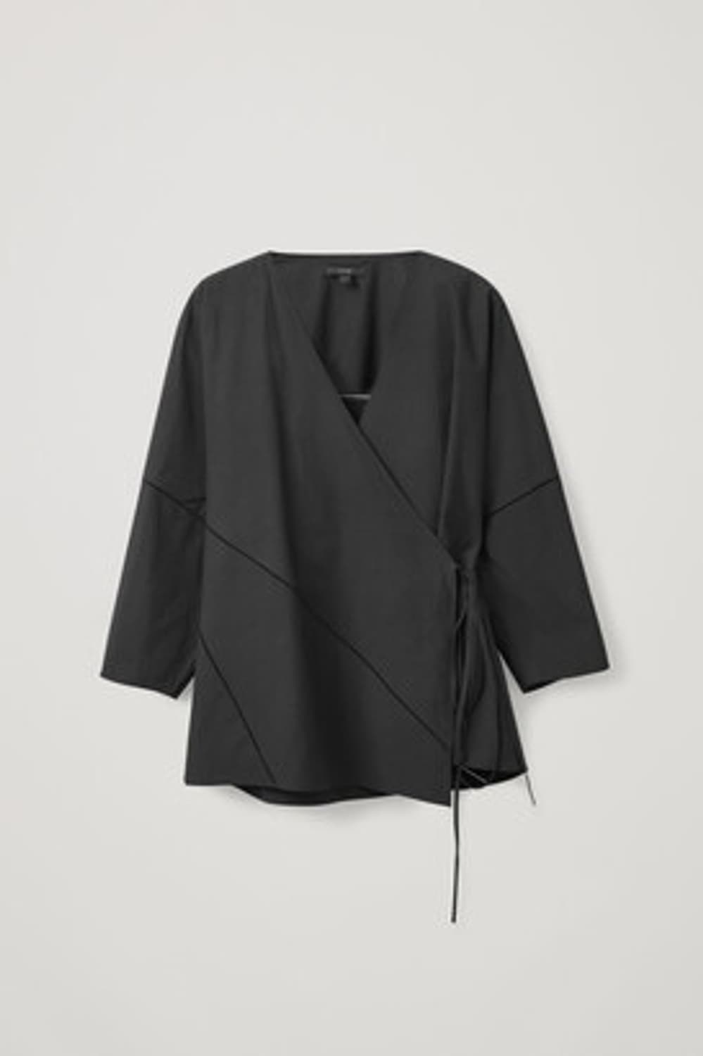 코스 스티치 랩 블라우스 XS 상품이미지1