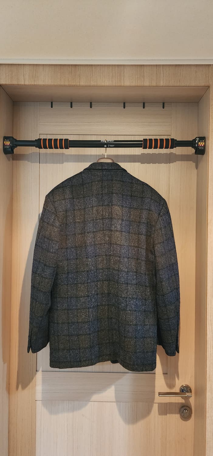 그린/그레이 체크 모직자켓 XL 상품이미지2