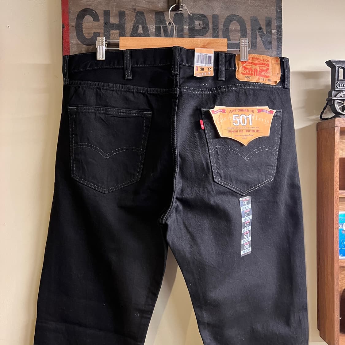 리바이스 501 블랙진 38x30 Size 데드스탁 260318-3 상품이미지6