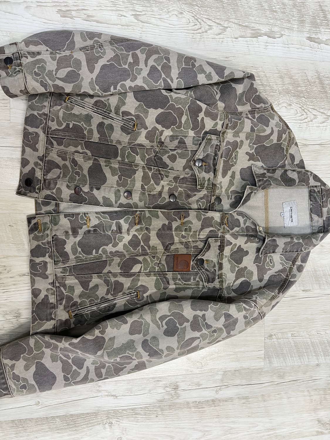 칼하트 덕카모 트러커자켓 s사이즈 상품이미지1