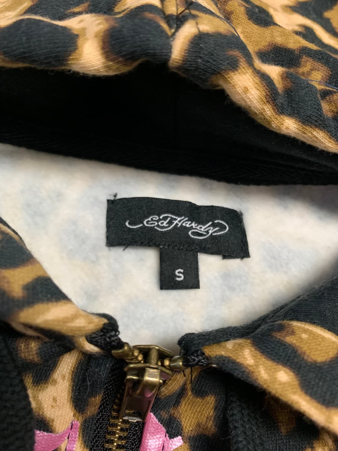 [XS,S] 에드하디 레오파드 후드집업 쇼츠 스웻 셋업 상품이미지4