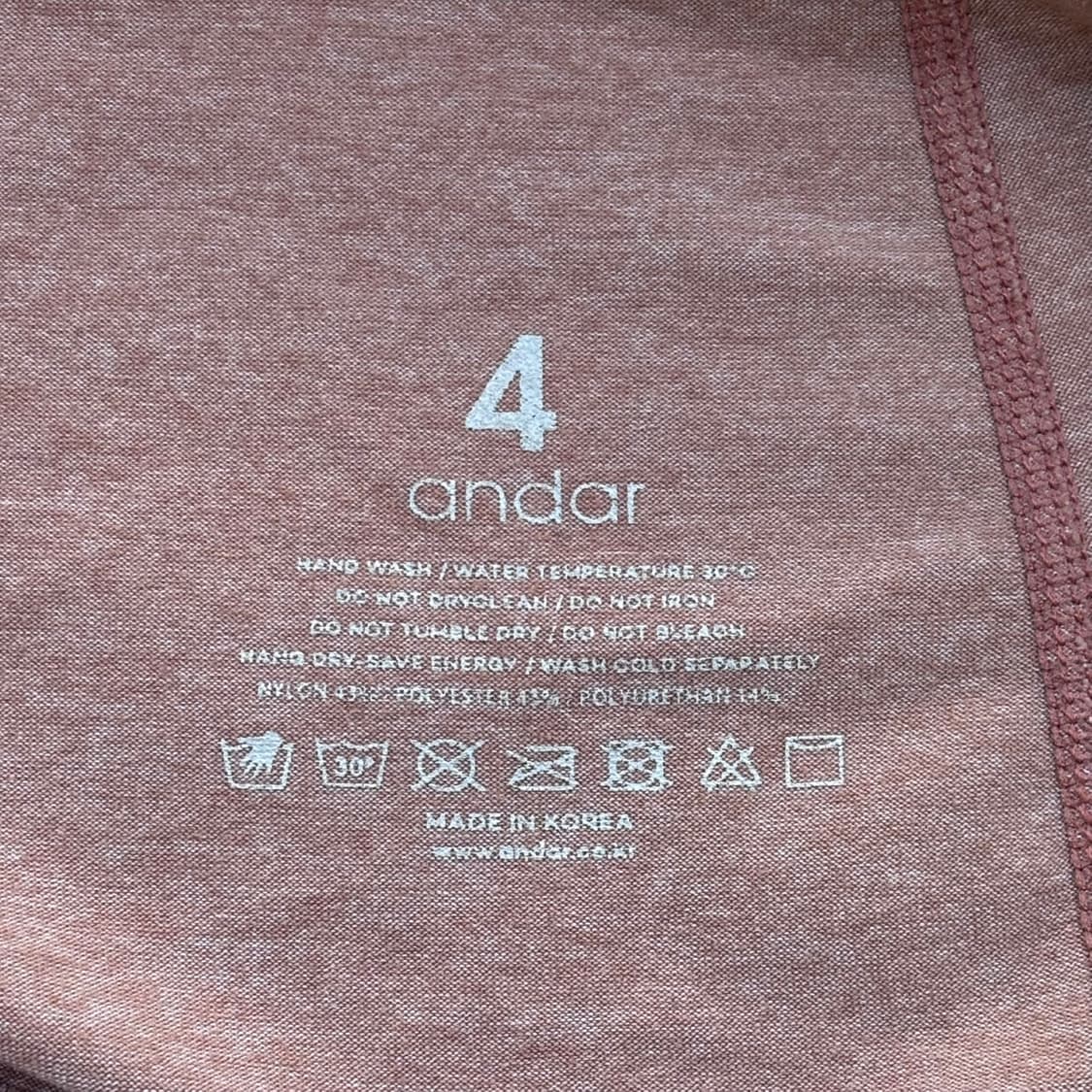 4 안다르 여성 요가 반팔 티셔츠 0330E 상품이미지3