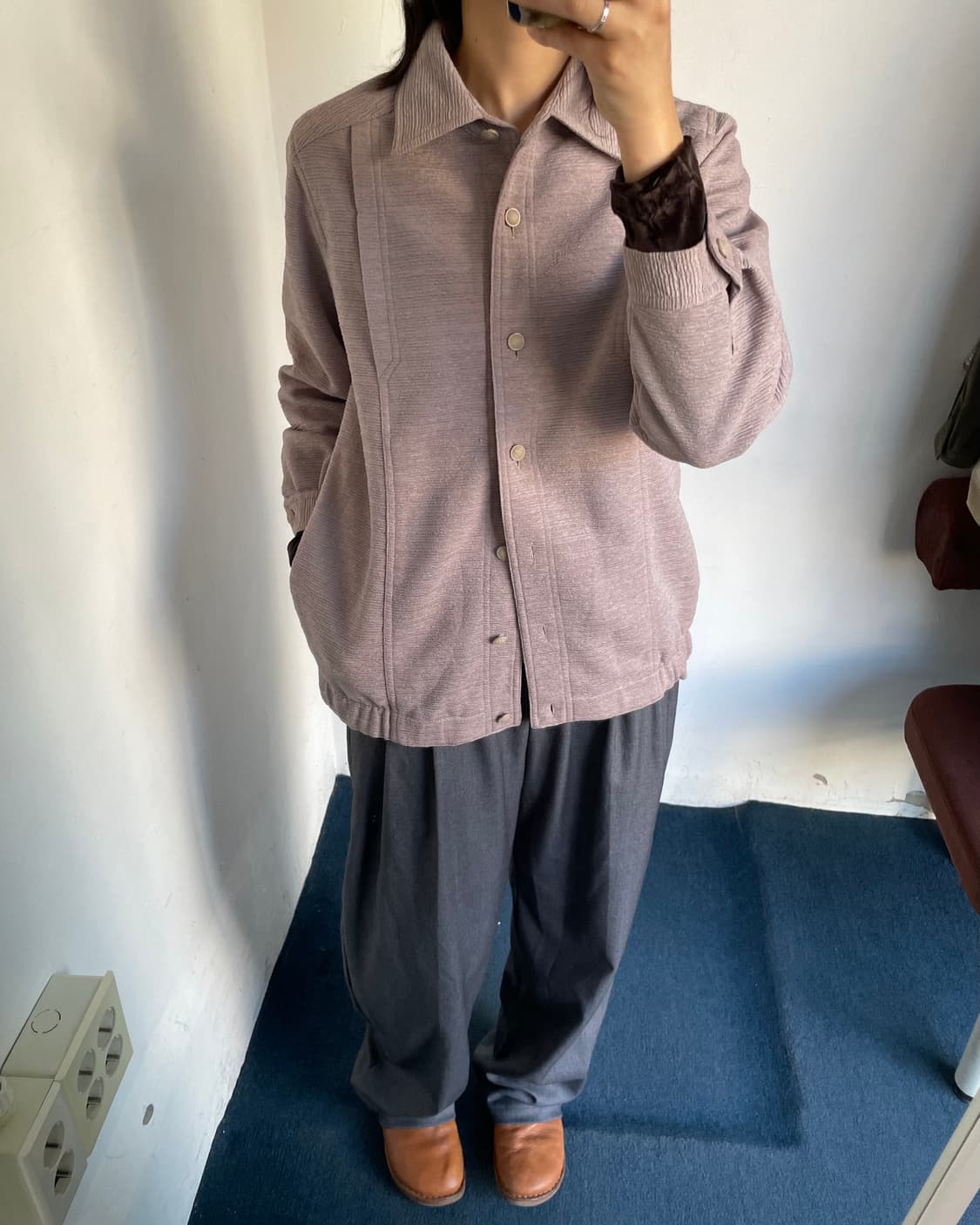 Wrinkle bomber jacket 상품이미지7
