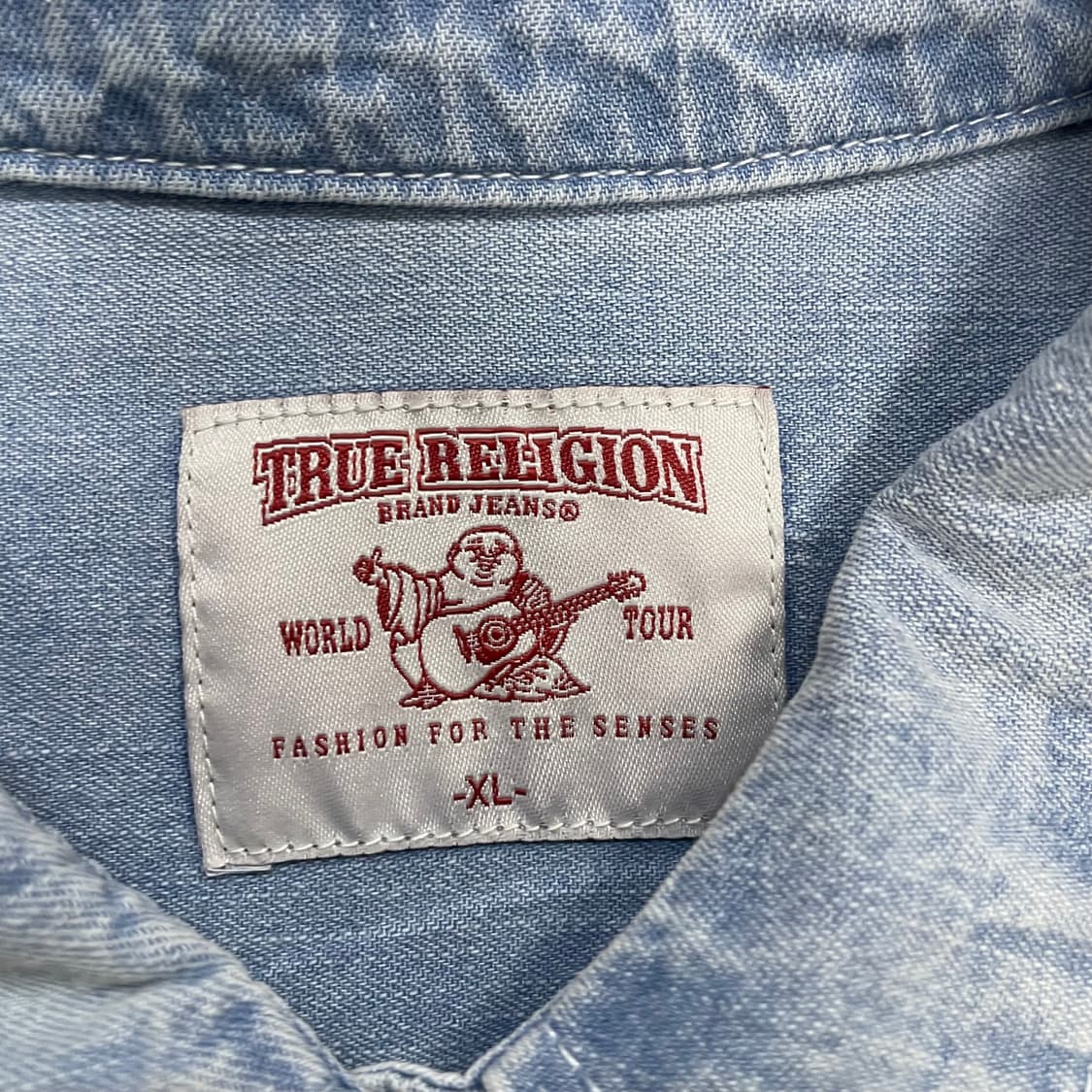 트루릴리전 스몰 로고 데님 셔츠 상품이미지4