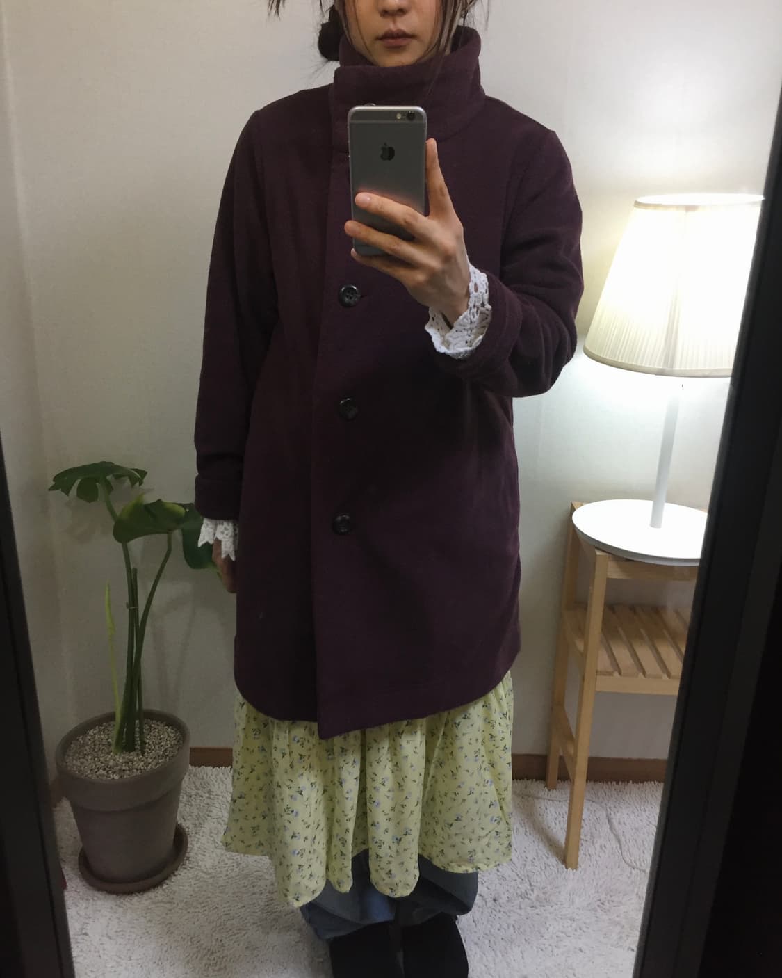 muted purple vintage coat 상품이미지4