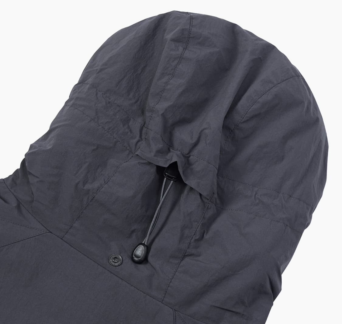 아웃스탠딩 쉘 후드 바람막이 자켓 차콜 상품이미지6