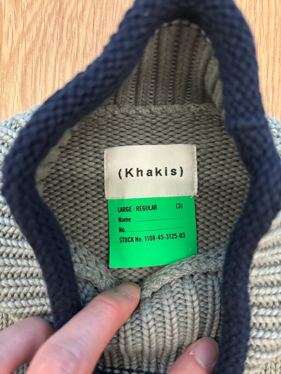 카키스 khakis 오버다이드 롤넥 니트 스웨터 3사이즈 상품이미지2