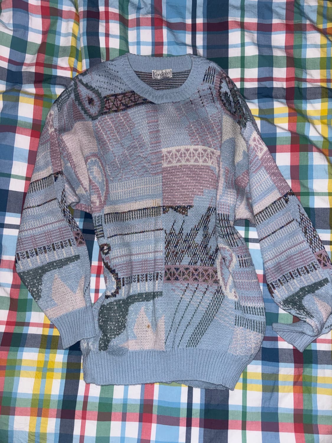 하늘색 니트 상품이미지1