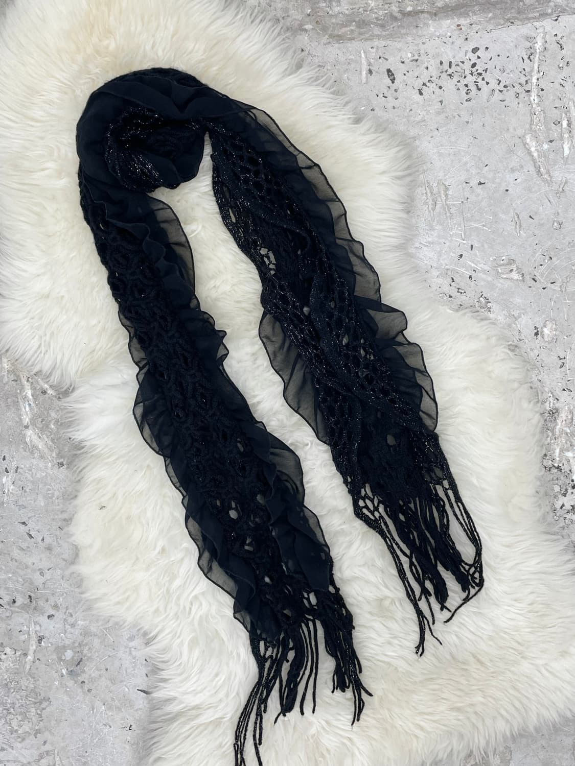 블랙페어리 프릴 수술 머플러  상품이미지5