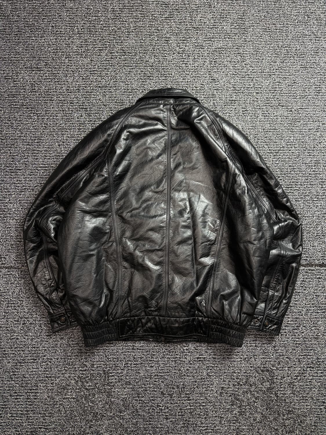 90s 피에르가르뎅 소가죽 봄버 자켓 2565 상품이미지4