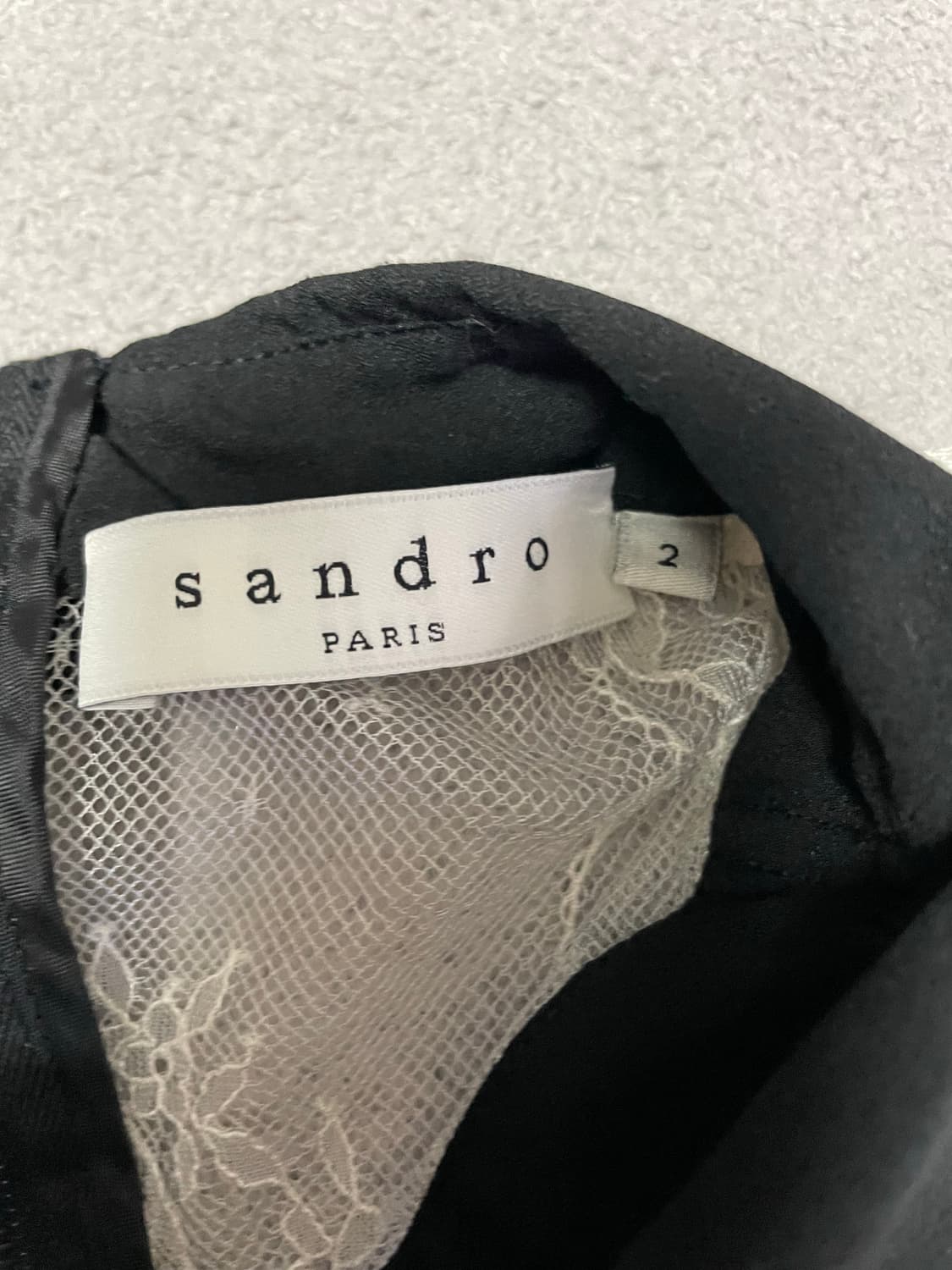 산드로 시스루 원피스 2사이즈 상품이미지2