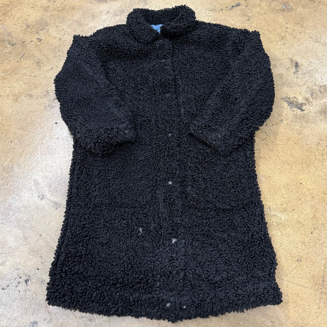 [정품/M] 리바이스 양면 블랙 뽀글이 덤블 코트 b18 상품이미지6