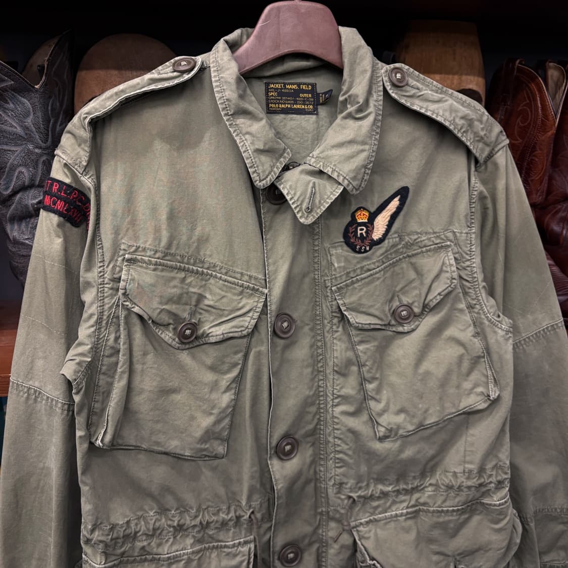 90s 폴로랄프로렌 수베니어 M-43 밀리터리 필드자켓 N172 상품이미지3