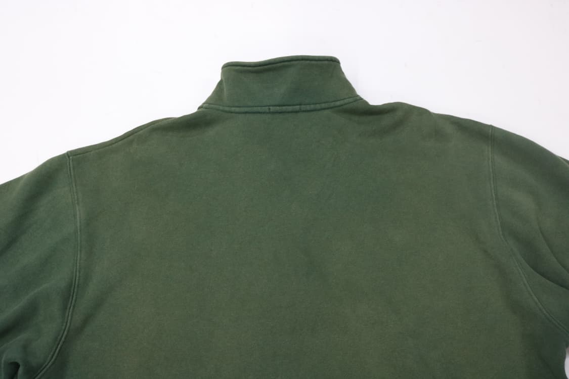 선페이딩 빈티지 딥 그린 하프 집업 기모 스웻셔츠 (XL) 상품이미지8