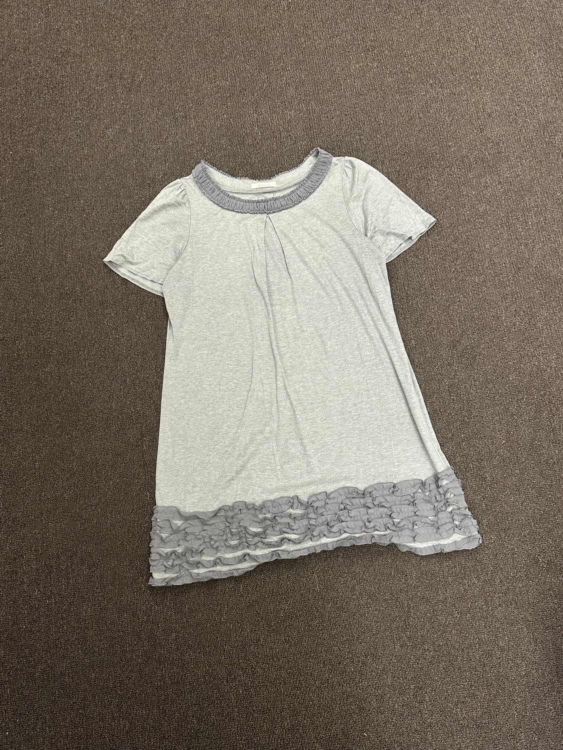 42)Rose Tiara vintage 페미닌 레이스 그레이 원피스 상품이미지2