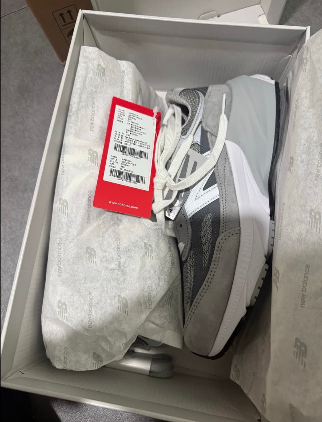 뉴발란스 New Balance 990v6 255새상품(공홈구매) 상품이미지3