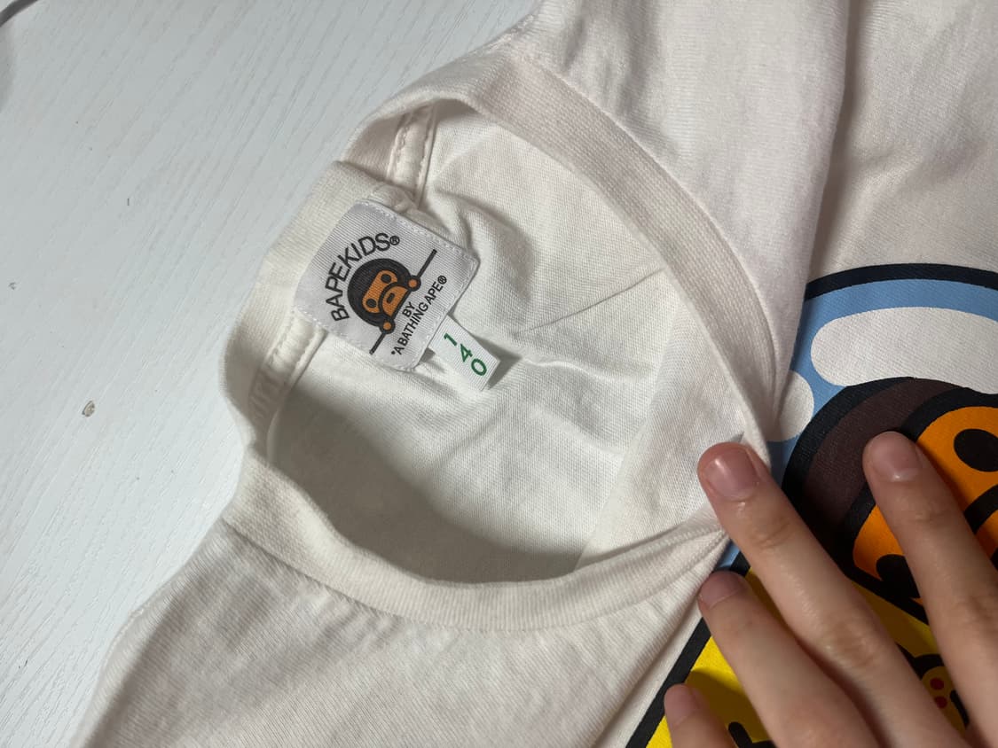 베이프 bape 스폰지밥 베이비마일로 콜라보 반팔 반소매 티셔츠 정품 상품이미지5