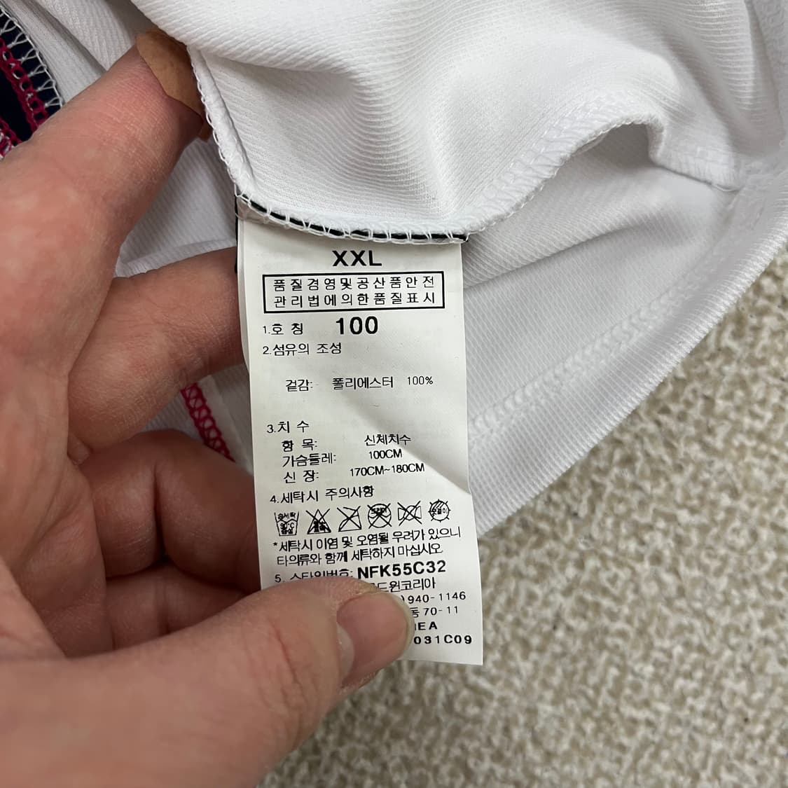 100 새상품 노스페이스 기능성 반팔티 0225M2 상품이미지3