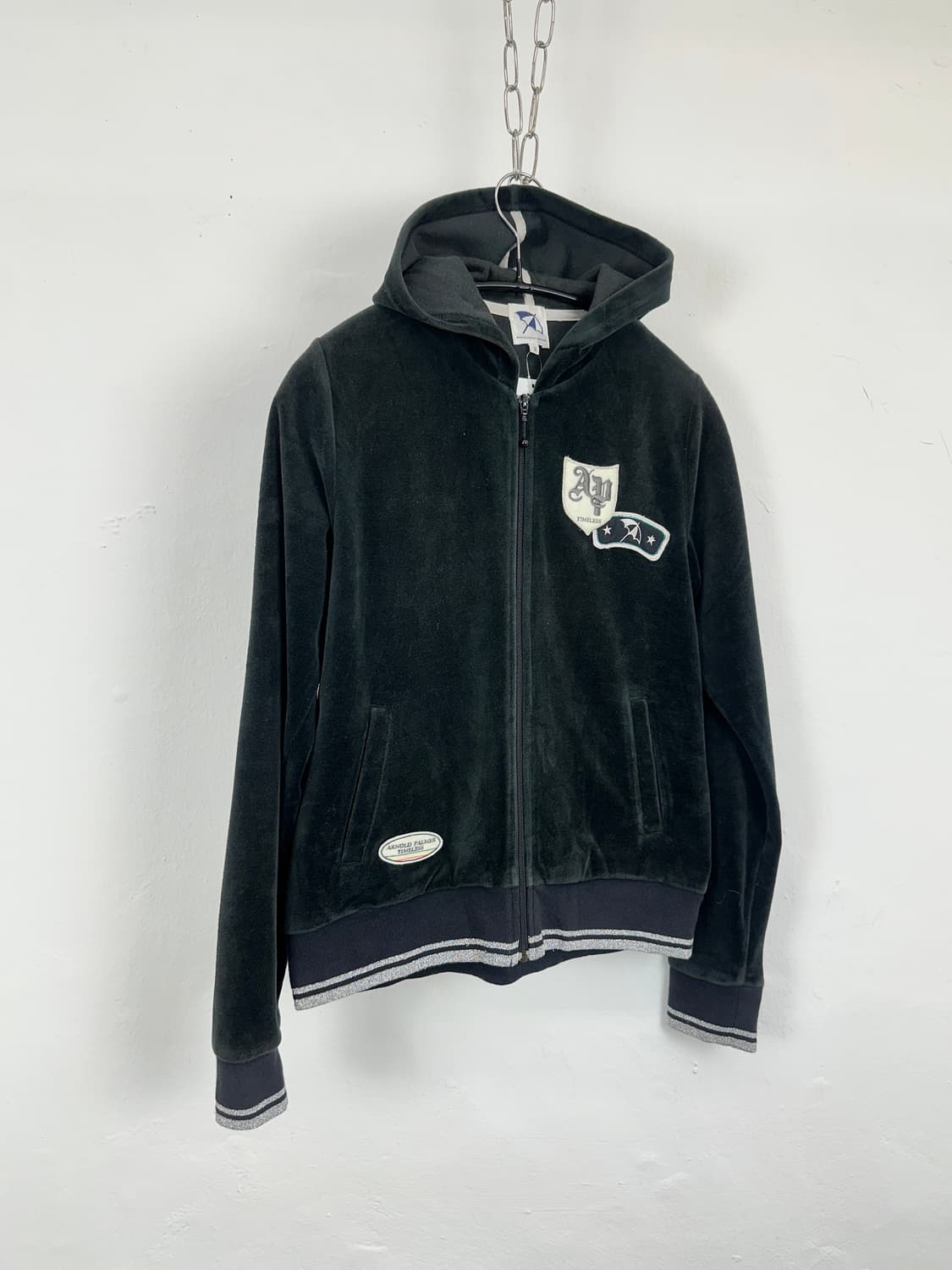 Arnold Palmer Velour Patch Hoodie Zip-Up 상품이미지2