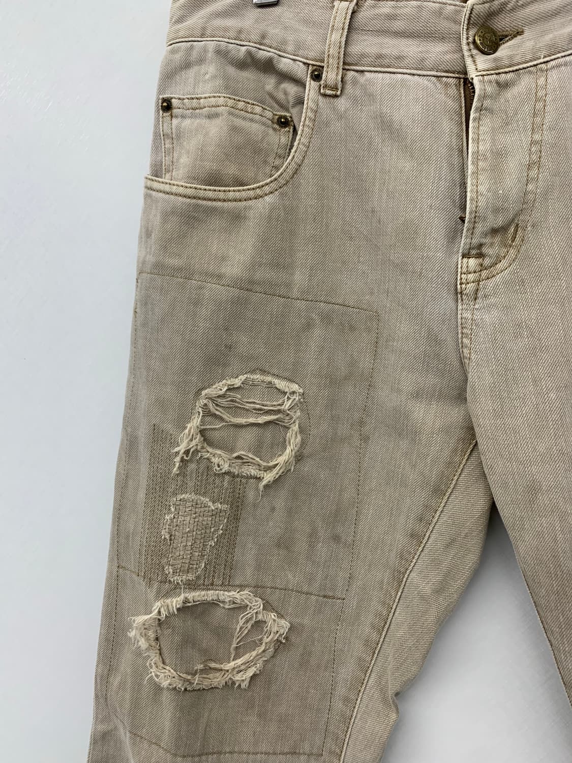 Beach sound 데미지 디테일 팬츠 상품이미지4