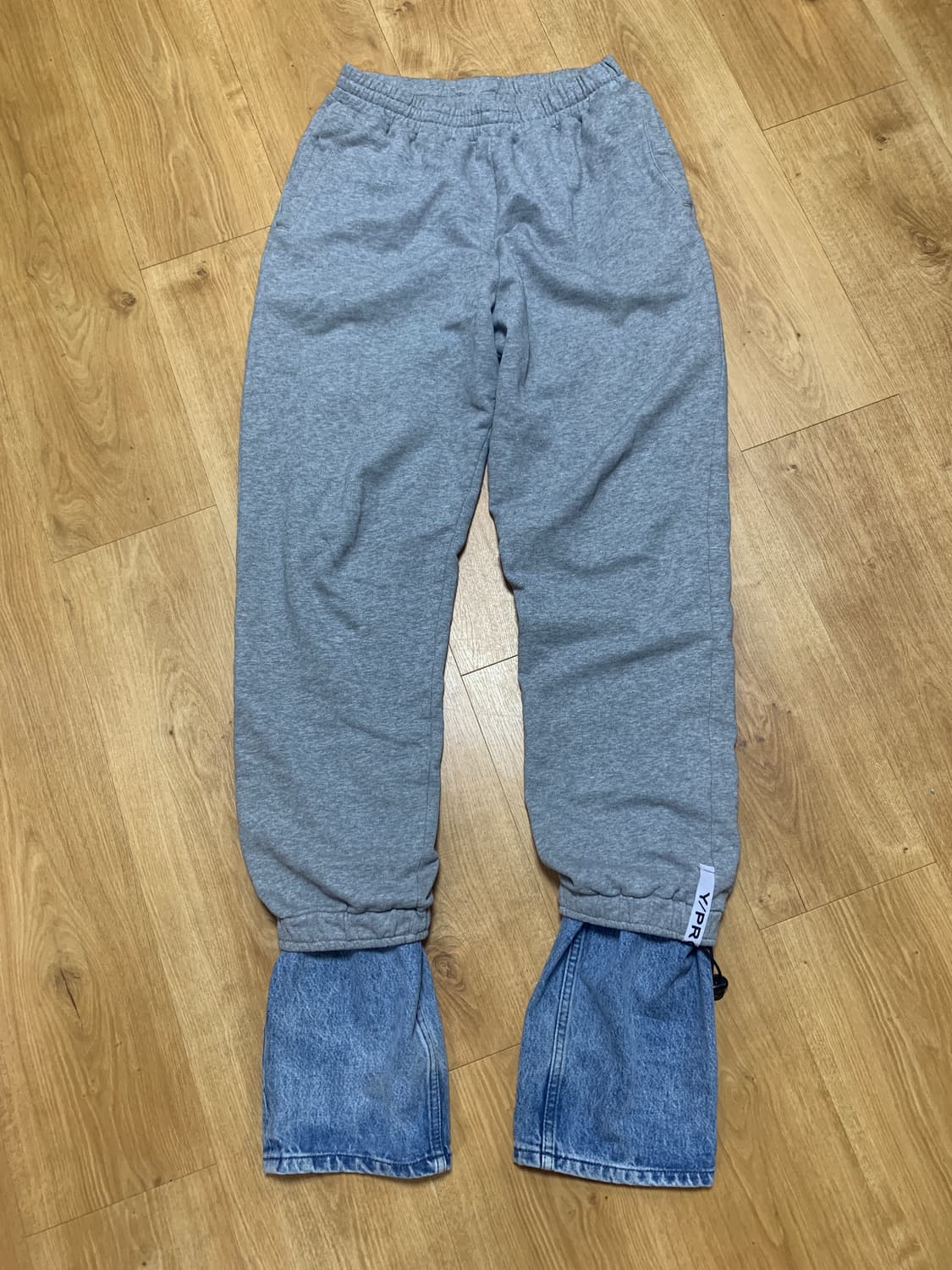 Y/PROJECT 레이어드 데님 오버 조깅 팬츠 그레이 상품이미지2