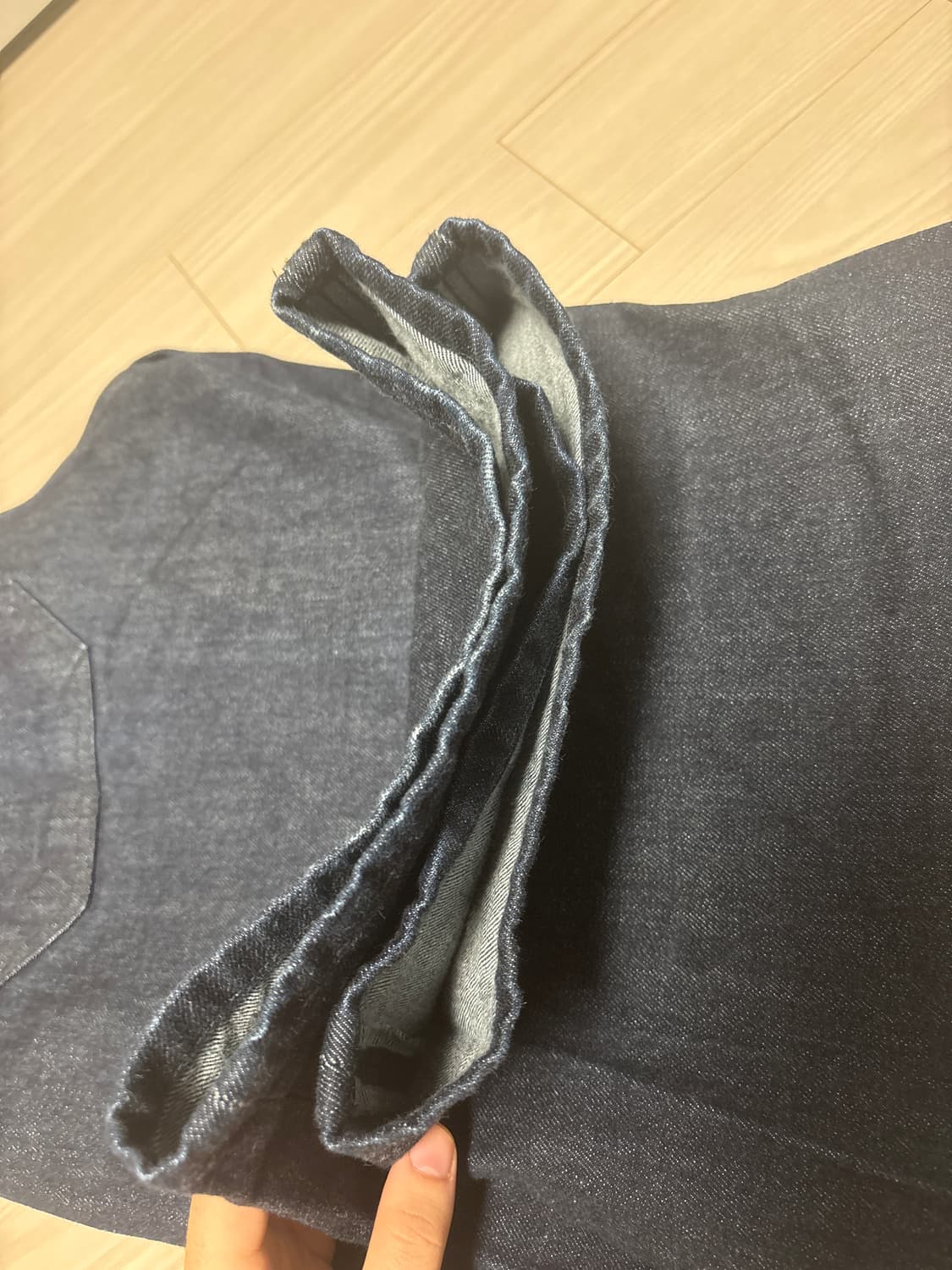 해칭룸 와이드 커브진 인디고 4사이즈 상품이미지4