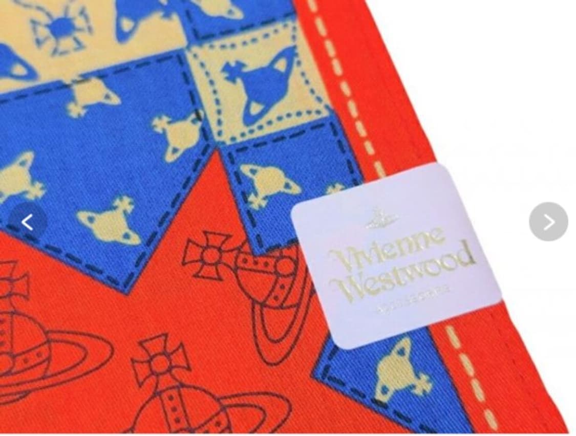 비비안웨스트우드 면 손수건 6  (새상품 with Case) 상품이미지2