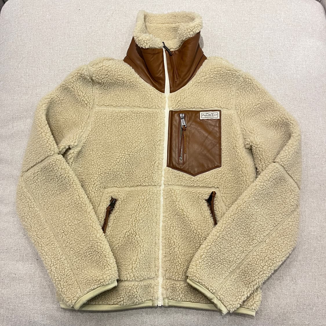 Polo 폴로 랄프로렌 플리스 후리스 가죽패치 상품이미지1