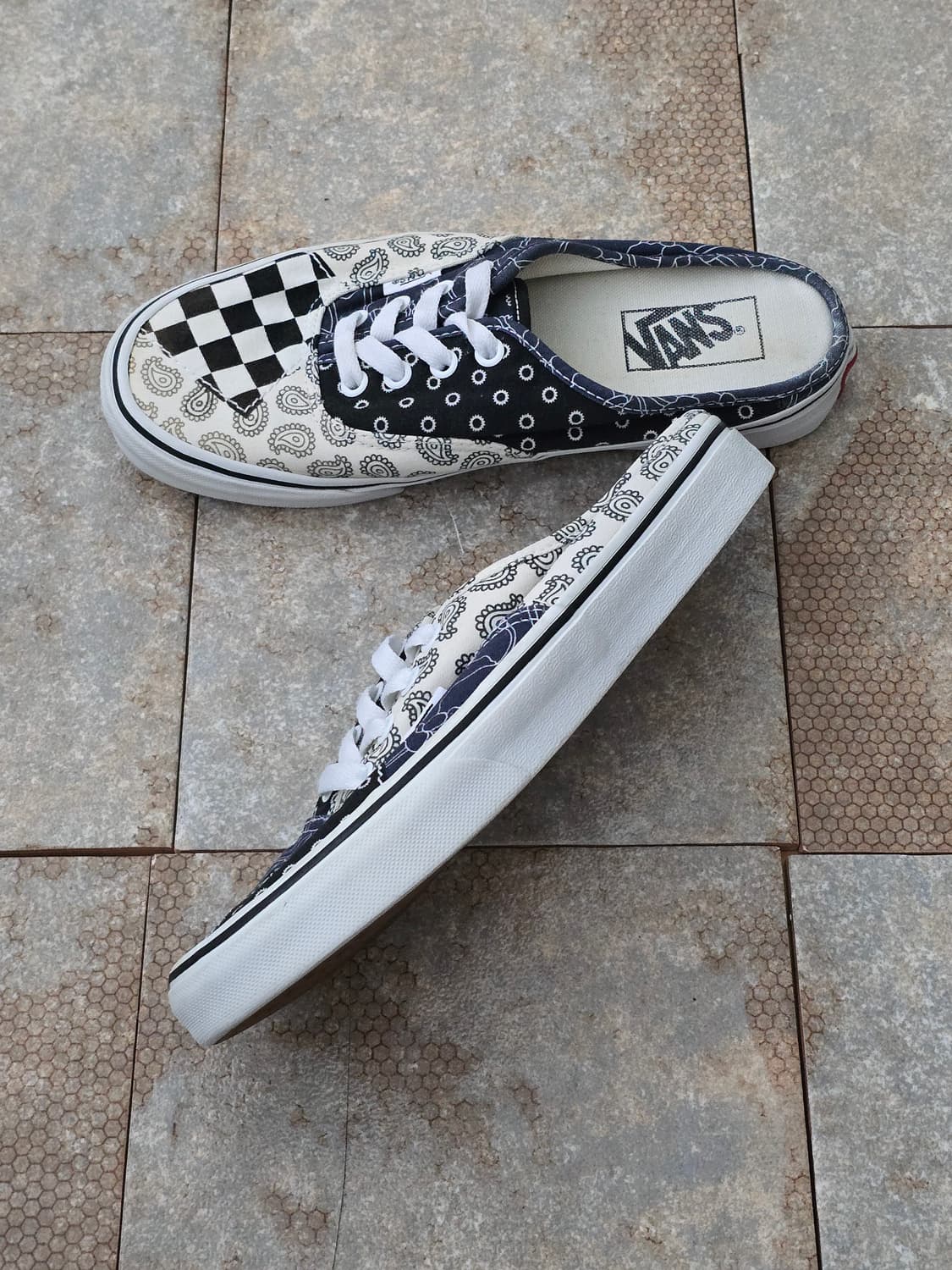 (240)반스 어센틱 뮬 패턴 믹스 상품이미지3