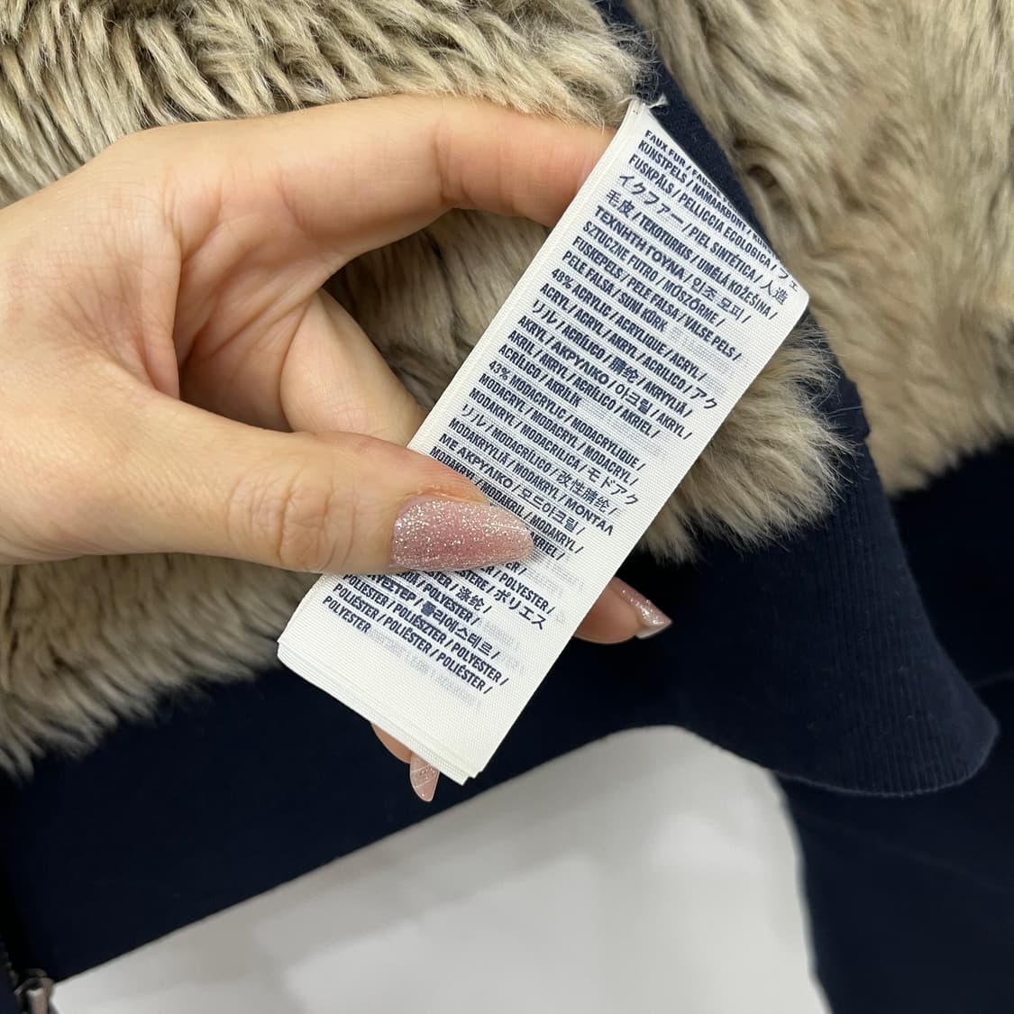 아베크롬비 울프죠 자수로고 네이비 후드집업 상품이미지8