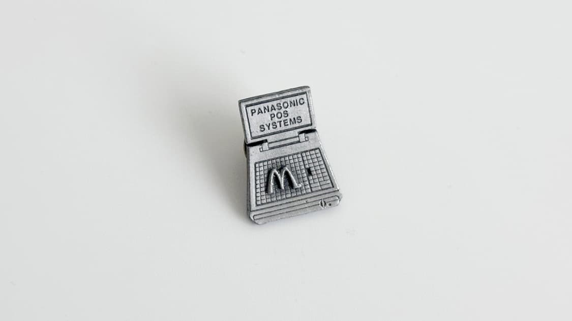 맥도날드 빈티지 크루 핀뱃지 라펠핀 ‘Panasonic POS’ 상품이미지4