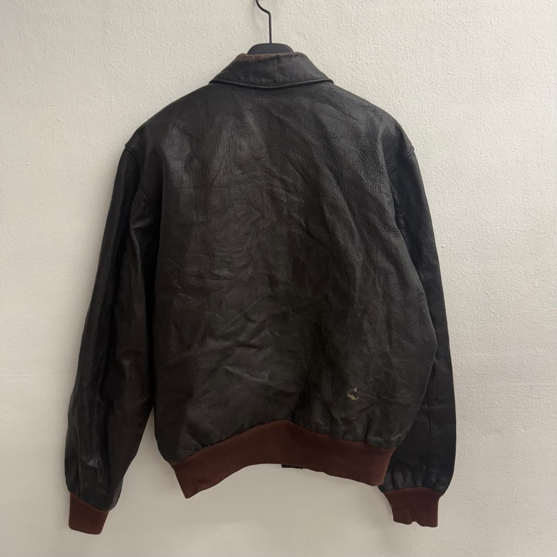 90s USA 에디바우어 Leather 레더 자켓 44 상품이미지3