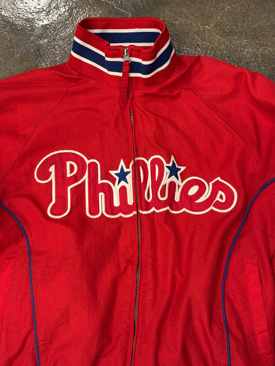 MLB 필리스 Phillies 레드 야구 점퍼 M 상품이미지3